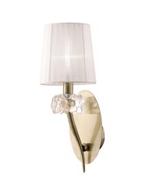 M4635AB/WS  Loewe Wall Lamp 1 Light Antique Brass